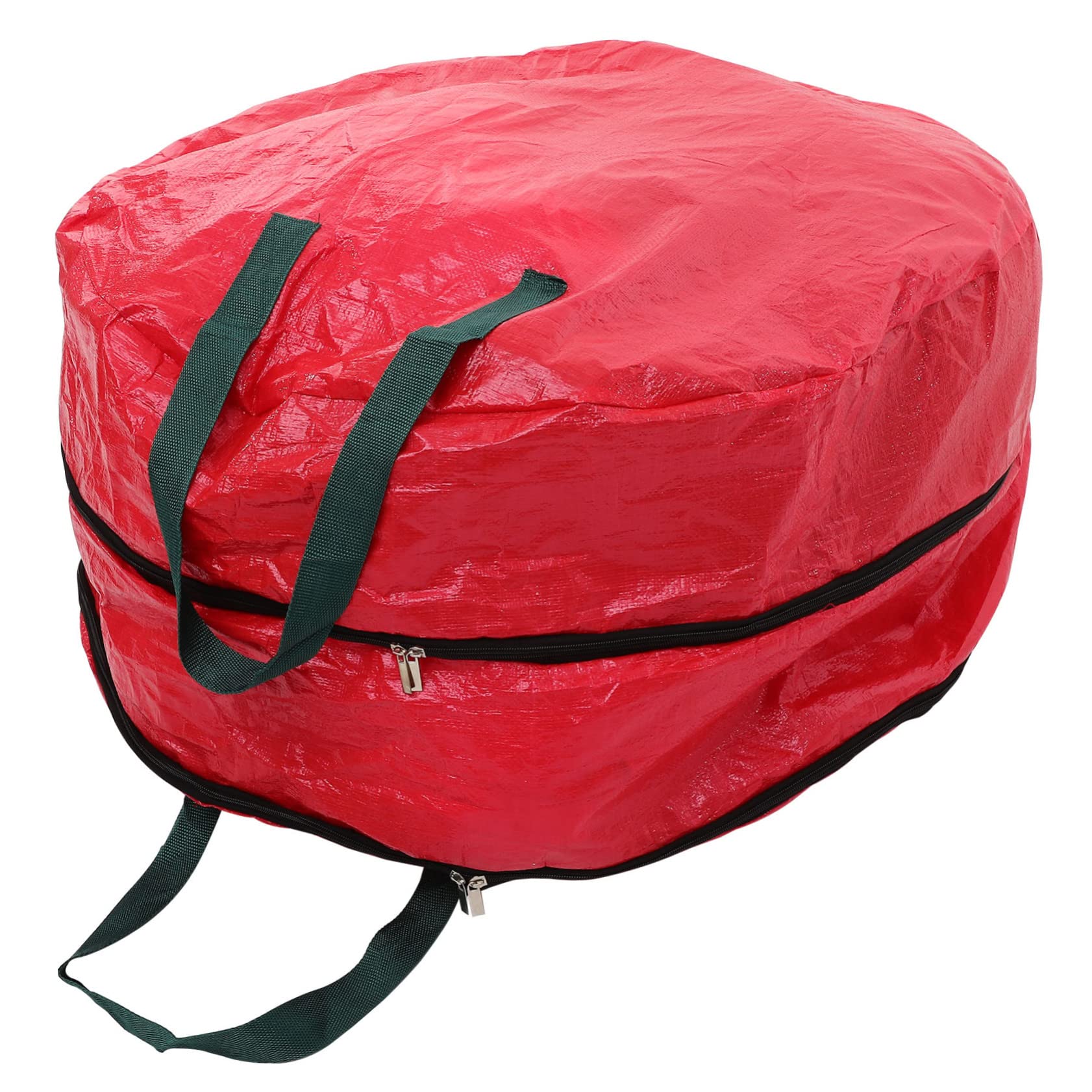 FONDOTIN Wreath Storage Bag Double Organizer with Zipper for Garland Holiday Capacity for Wreaths Portable Design for Easy Carrying