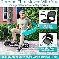 Vista 5 de Vive Patín de movilidad de 3 ruedas – Dispositivo móvil eléctrico para silla de ruedas para adultos – Plegable, colapsable y compacto para viajes