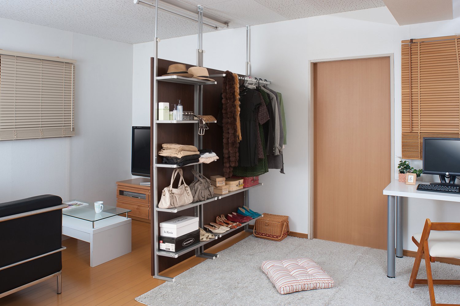 パーテーション、収納 Amazon.co.jp: 間仕切りパーテーション【全8タイプ3カラー】 (幅90