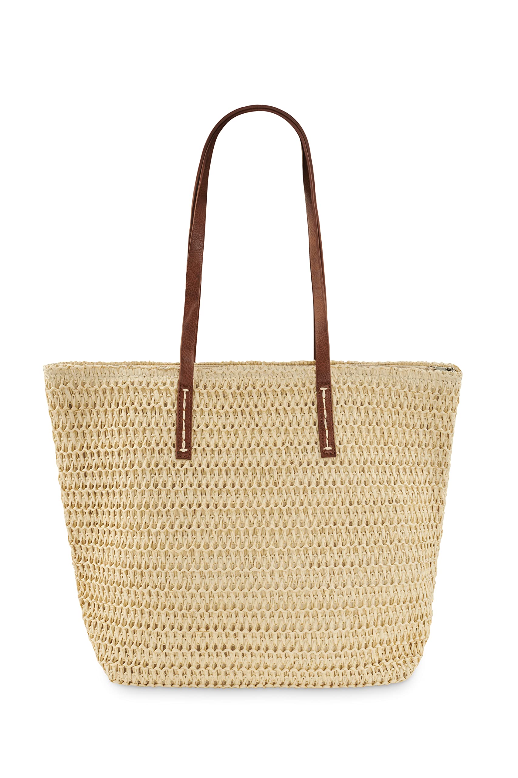 ShopINess Bolso de Rafia Cuadrado para Mujer Bolso Bohemio Bolso de Paja de Hombro para Uso Diario Viajes Playa