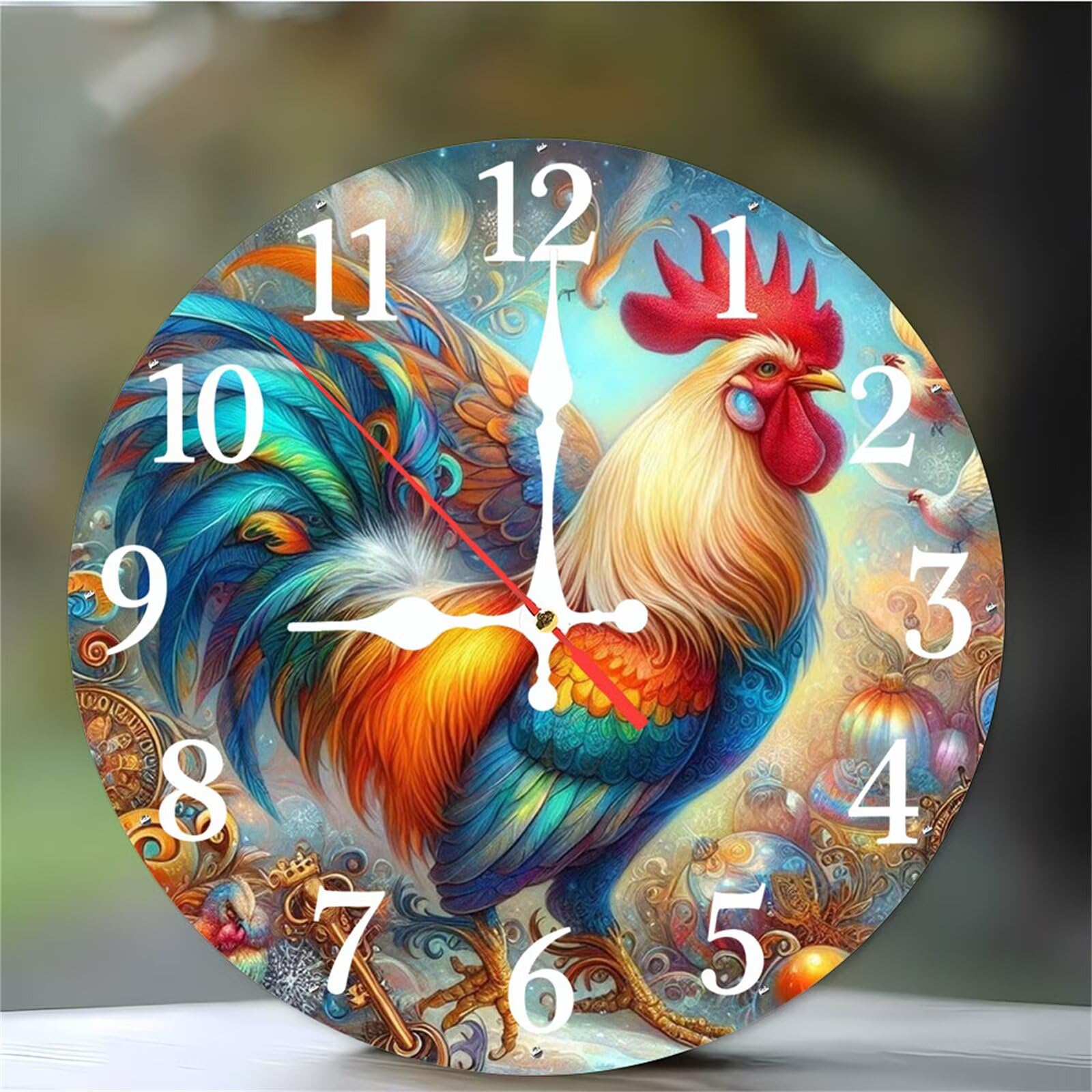 Horloge murale ronde silencieuse et facile à lire avec son cadran de 30cm