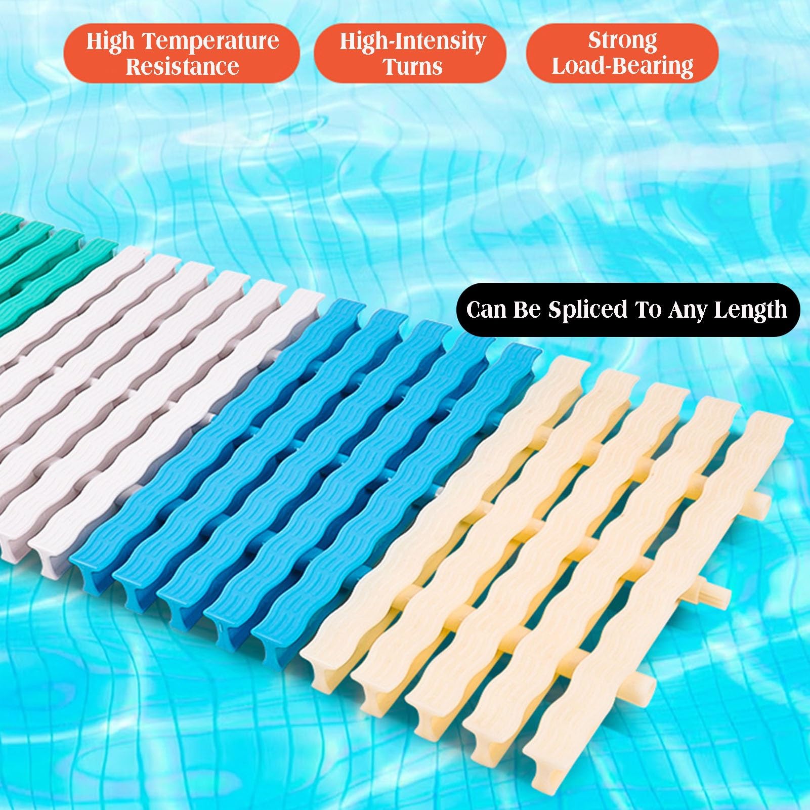 Griglie per Piscine, griglia di Troppo Pieno Personalizzabile, griglia per canaletta Stradale componibile, Sistema di drenaggio a 3 interfacce, Ideale per vialetti e recinzioni da Giardino,