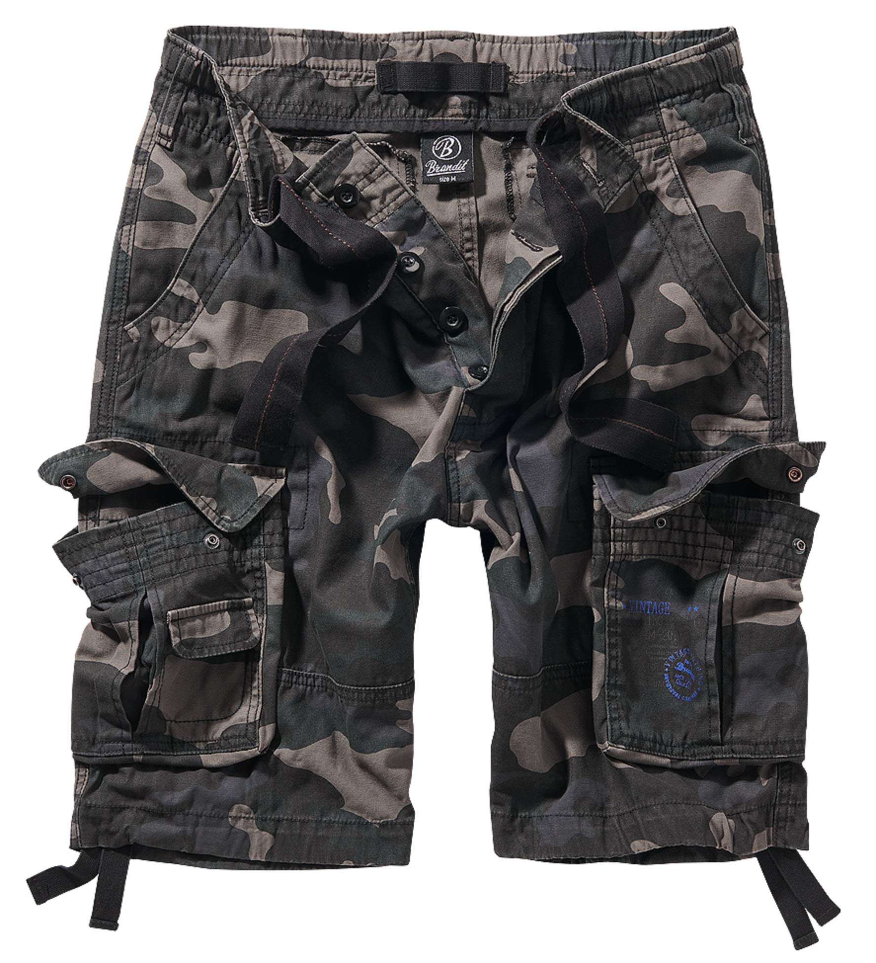 Brandit Pure Vintage Shorts, color: darkcamo, size: 6XL