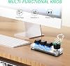 SinLoon Mini Programmable Mechanical Keyboard 3 Keys & 1 Knob with Macro Shortcuts PC Setup for Multi-Device Use | Portable Hot-Swappable Macro Pad for Gaming, Office, Editing