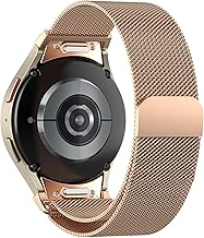 Magnet Armband for Samsung Galaxy Watch 6 5 4 7 armband 40mm 44mm/Galaxy Watch 6 Classic 47mm 43mm/Watchs 4 Classic 46mm 42mm/5 Pro 45mm Band/FE,One-Click Wechseln Milanaise Edelstahl metall Armbänder