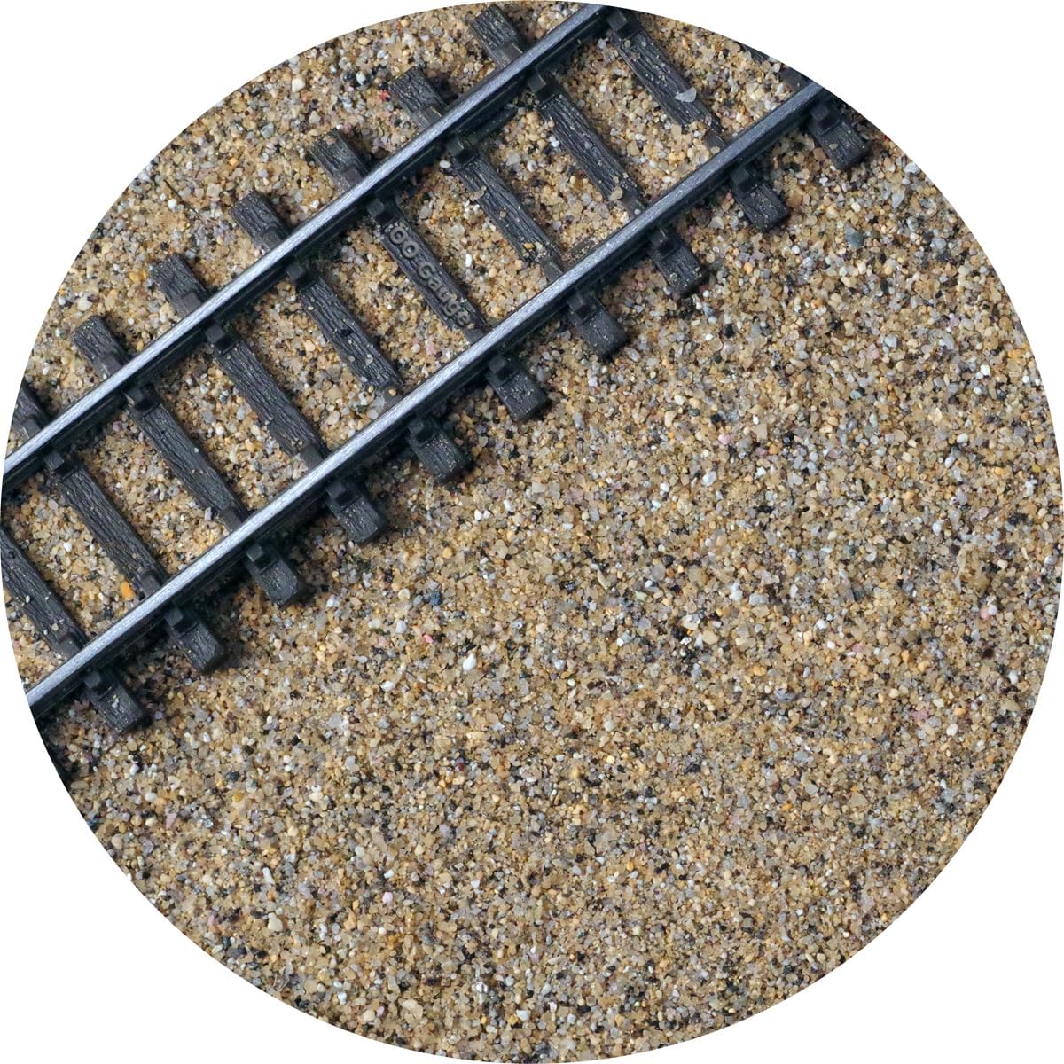 OO/HO Gauge Model Railway Track Ballast - Brown/Grey | 250g | Model Railway Scenery Material