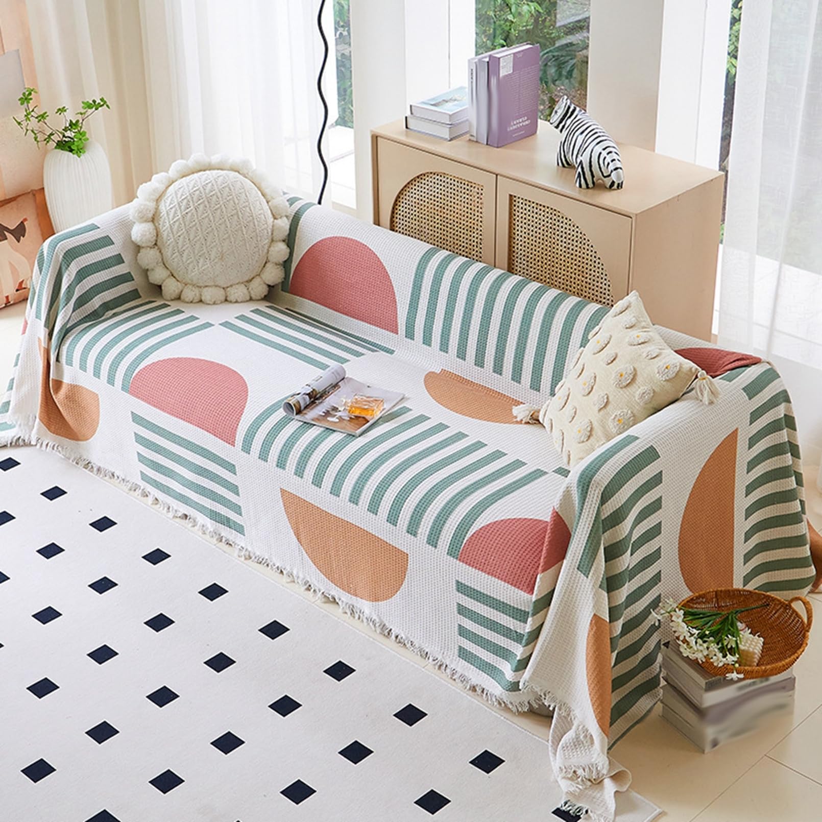 Amazon.co.jp: ソファーカバー ネイティブ柄 マルチカバー 1-4人掛け