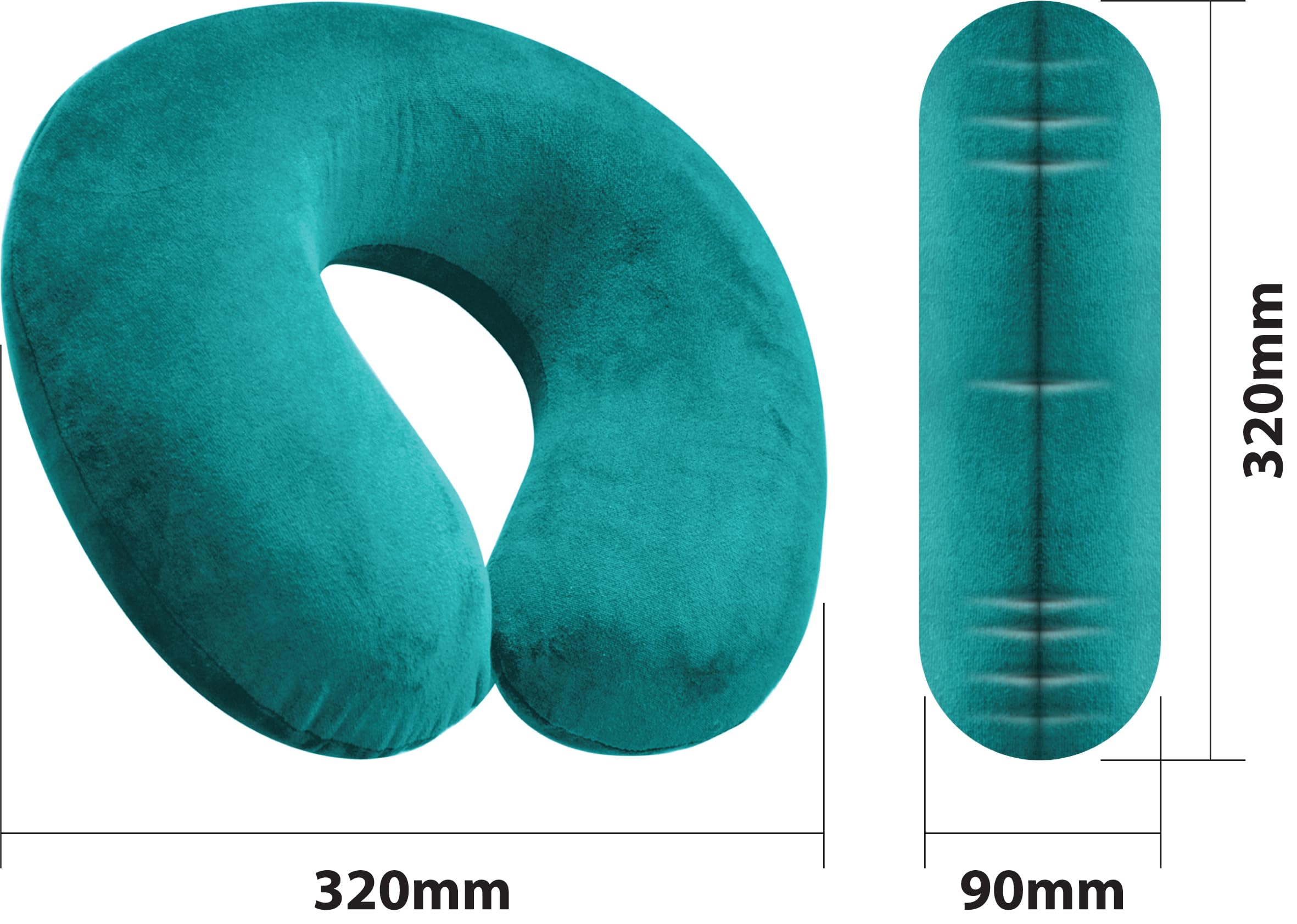 Aidapt Cuscino Ergonomico Per Il Collo In Memory Foam - Morbido, Grigio - Per Viaggi, Aereo, Auto, TV E Lettura