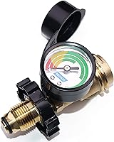 Vista 4 de DOZYANT POL - Adaptador de tanque de propano con calibre universal para convertir la válvula de tanque POL LP a QCC1 / tipo 1, calibre de tanque