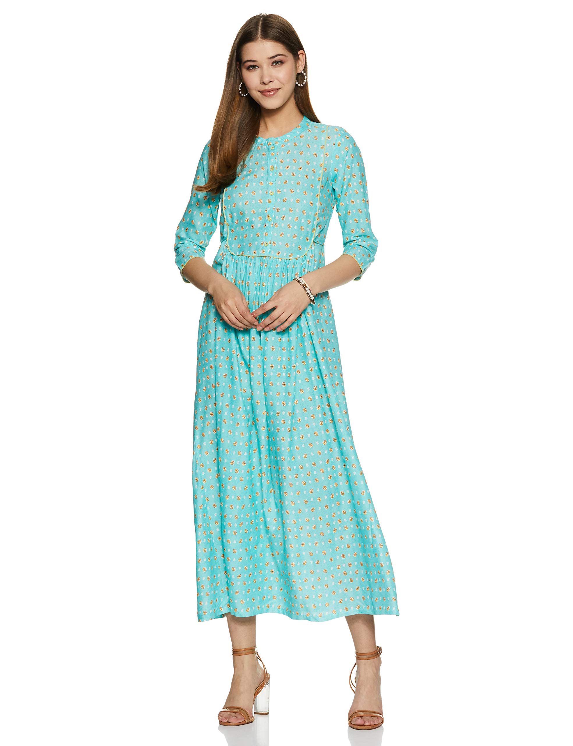 aurelia Women's Rayon A-Line Maxi Dress-picture-16