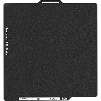 X1C P1P P1S P2S PEI Build Plate 3D Printer Double Sided Black Textrued PEI Platform with Identification Code for Bambu Lab P1/X1 Series A1 257 x 257 mm