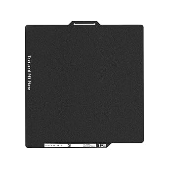 X1C, P1P, P1S PEI Build Plate, 3D Printer Double Sided Black Textrued PEI Platform with Identification Code for Bambu Lab P1/X1 Series, A1 257x257mm