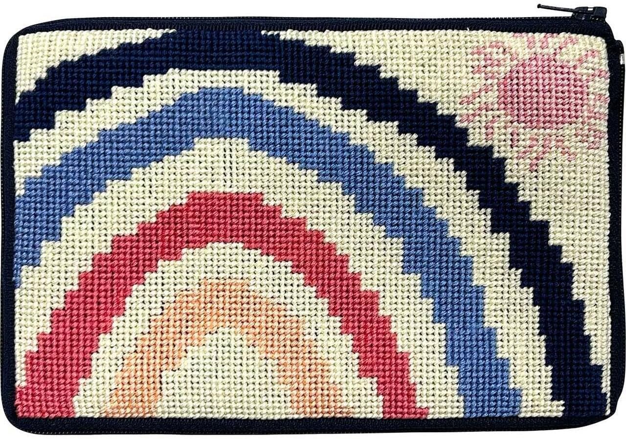 Stitch & Zip Cosmetic Case Needlepoint Kit- Rainbow SZ640