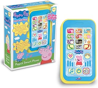 Peppa Pig PP09 Peppa's Smart Phone For Kids - Interactive Learning and Child Development, Listening, Coordination, Communication, Recognition - Features Fun Activities and Songs, 18 Months+