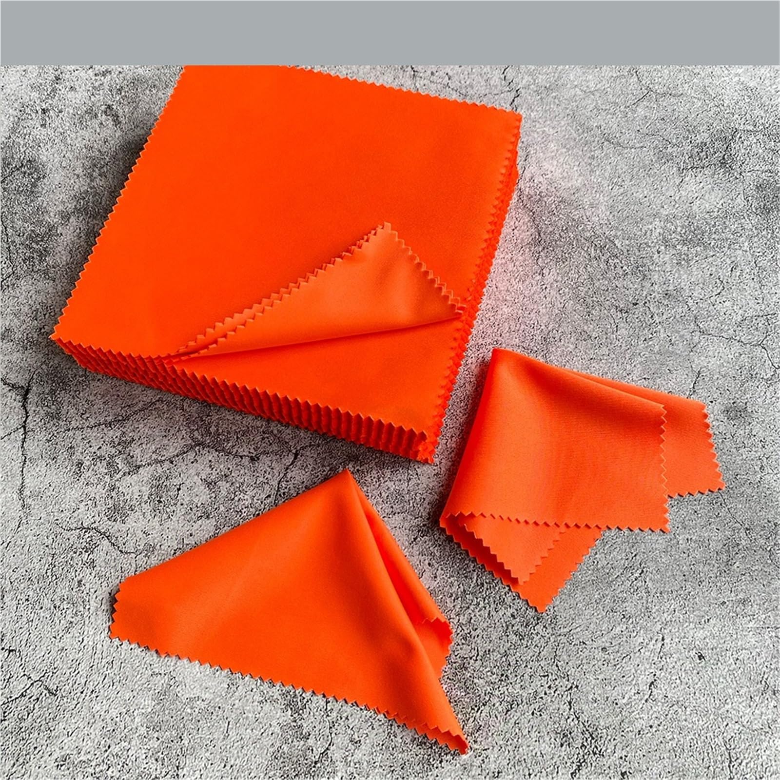 Pulisci Vetri 100 pezzi 150x150MM arancione detergente for occhiali panno in microfibra for pulizia for lenti in vetro salviette for accessori for