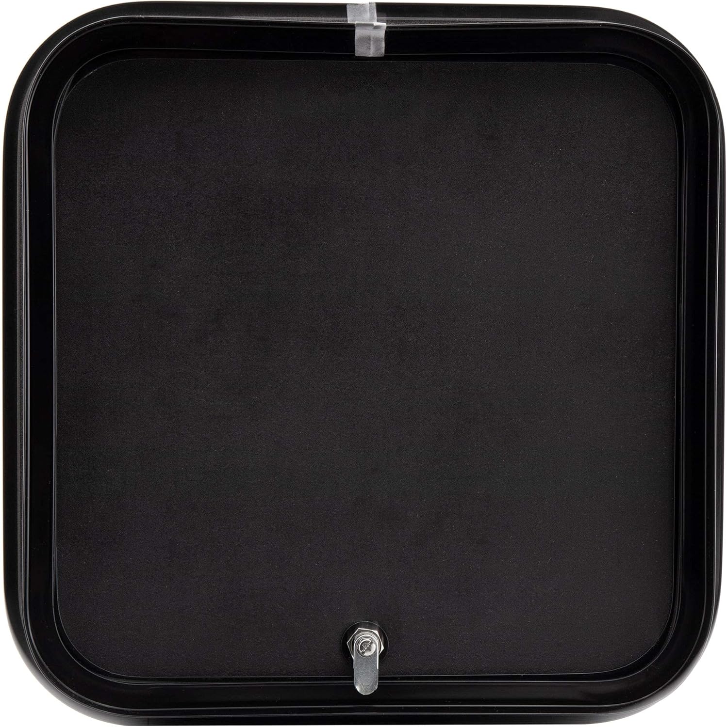 RecPro RV Baggage Door | Rounded Corners | Camper | Compartment Door | Black Fiberglass | 18" H x 18" W | Made in America