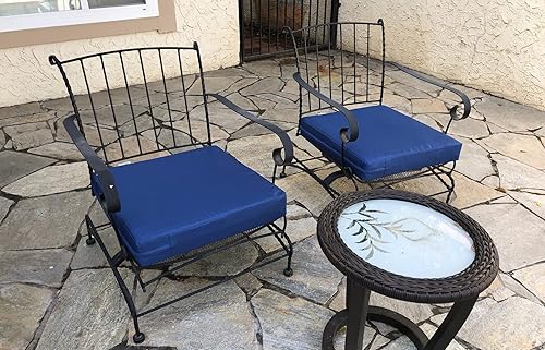 Miniatura 8 de Juego de fundas de cojín lavables para sillas en exteriores, 18 X 16 X 4, 20 X 18 X 4, 24 X 22 X 4, 23 X23 X5, 25 X25 X 5, solo fundas de repuesto