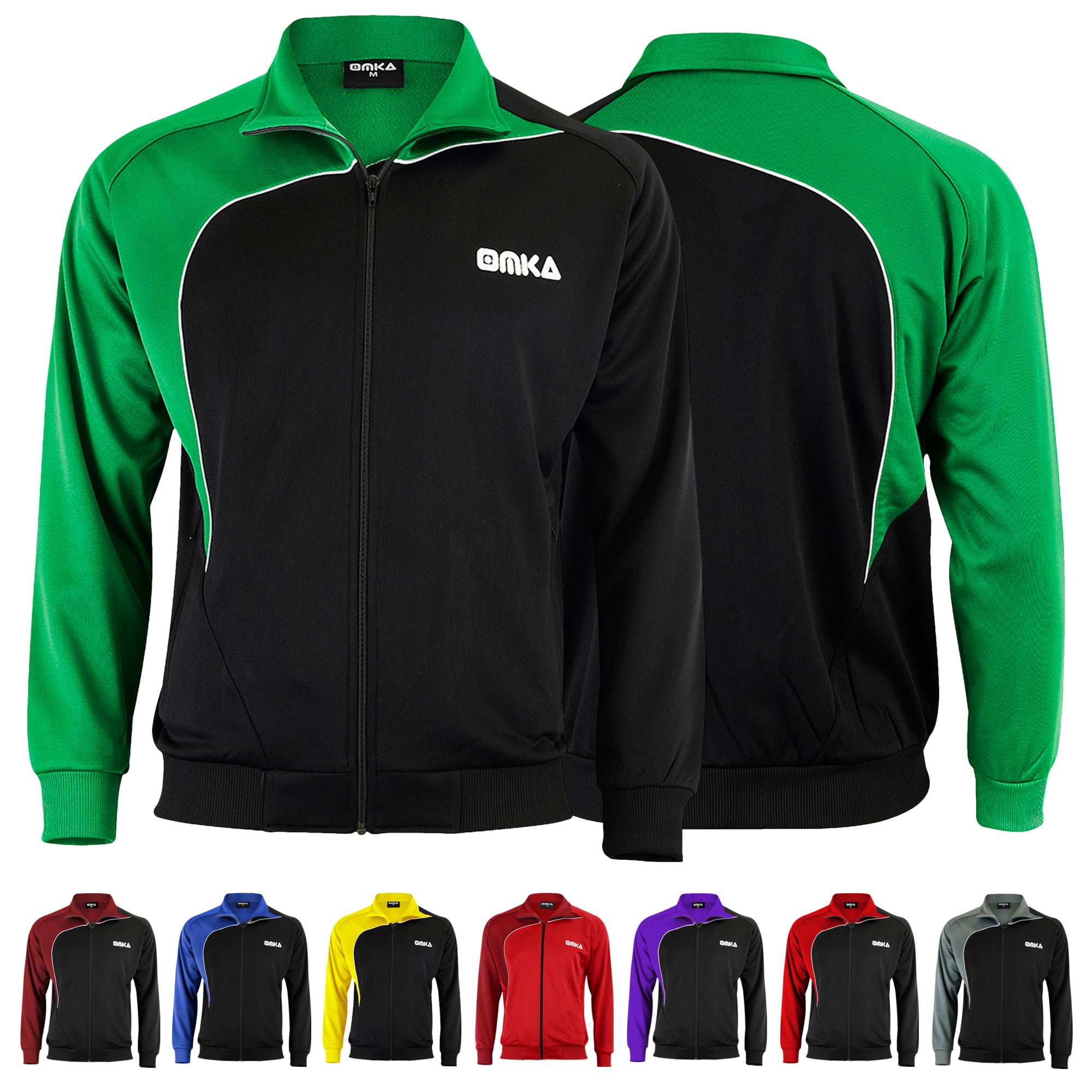 Chaqueta deportiva verde transpirable Optima S 8