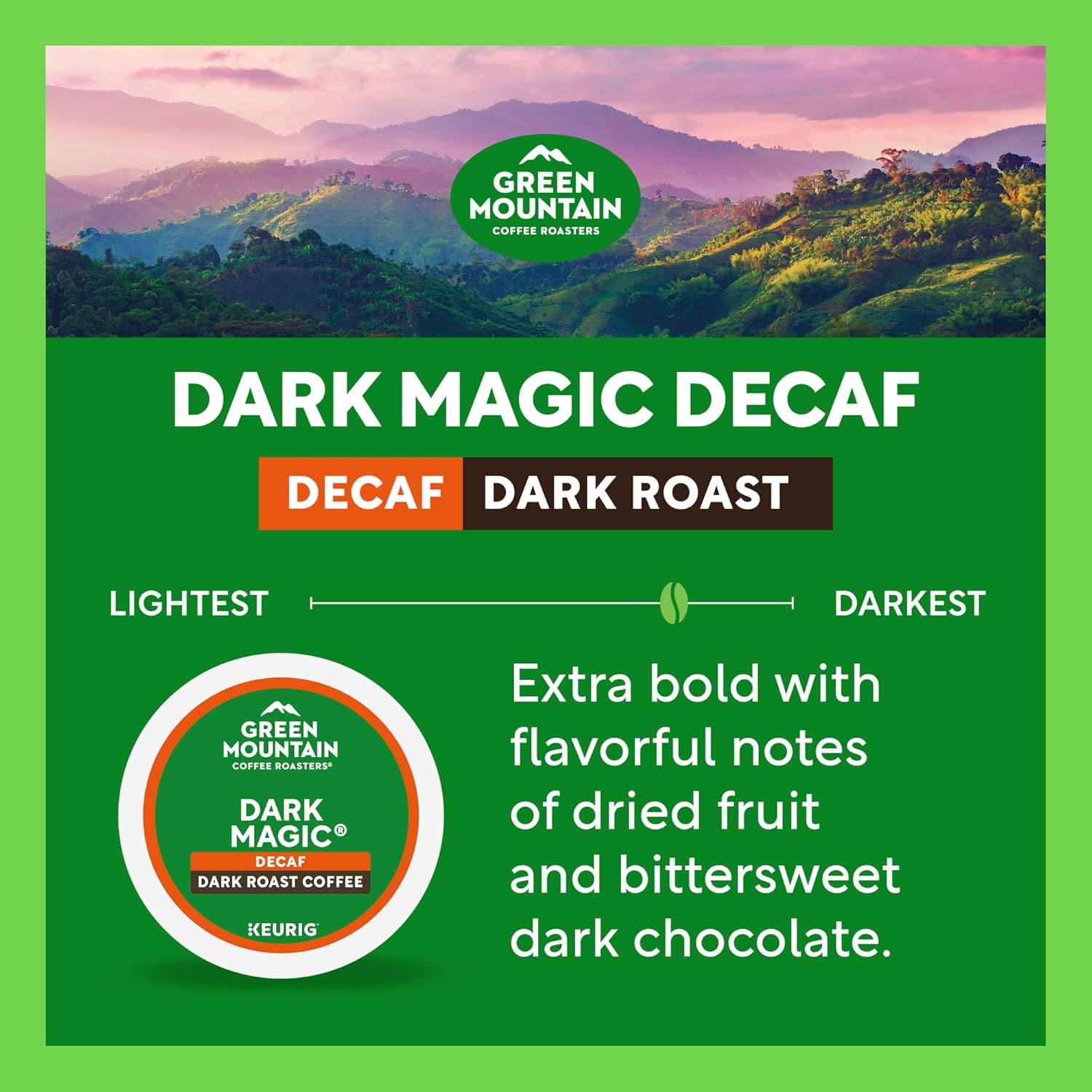 Green Mountain Coffee Roasters® Dark Magic® Decaf, 60ct
