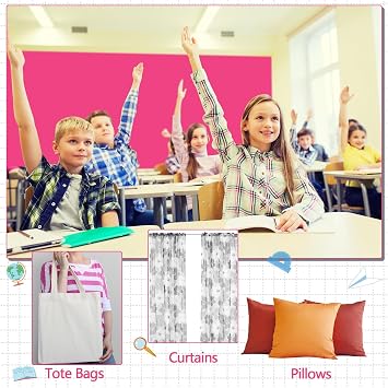 Mindsoft Bright Pink Bulletin Board Paper, 48'' x 107''