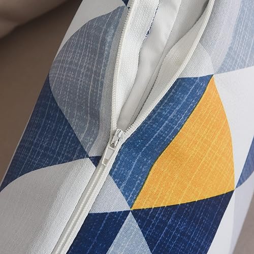 Miniatura 3 de Jral Home - Juego de 2 fundas de almohada, decorativas y coloridas fundas de cojín triangulares suaves para sofá cama, 20 x 20 pulgadas