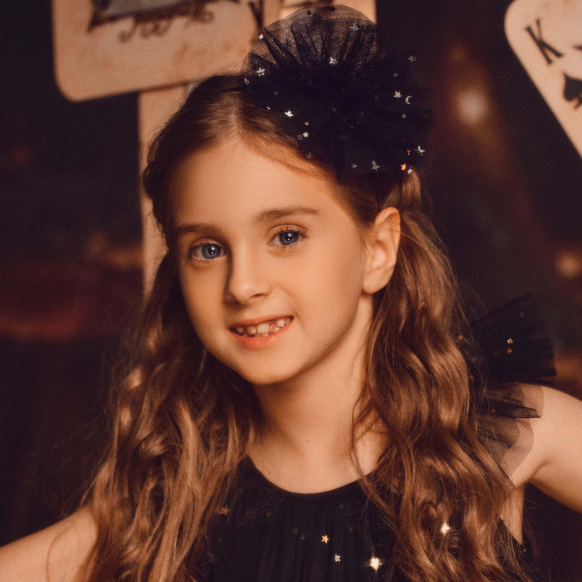 TUTULAND Glitter Headbands for Girls - Gold Headband for Girl Sequin Flower Girl Kids Hair Accessories Sparkling Hairbands for Wedding Birthday