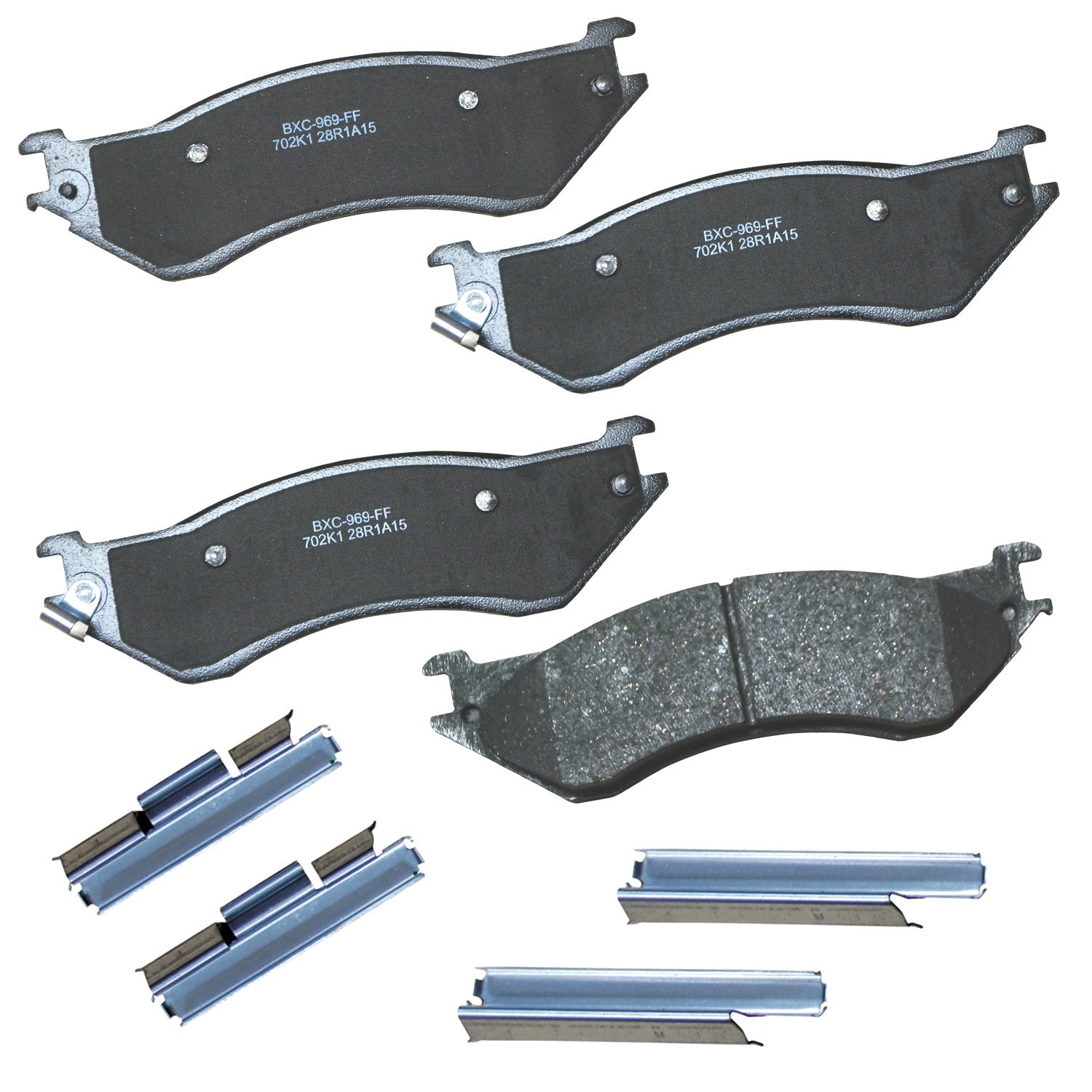 Bendix Premium SBC702K1 Ceramic Brake Pads for Select Models Ford Econoline,Expedition,F-150 Heritage,F-250,HD,Lobo,Lincoln Navigator