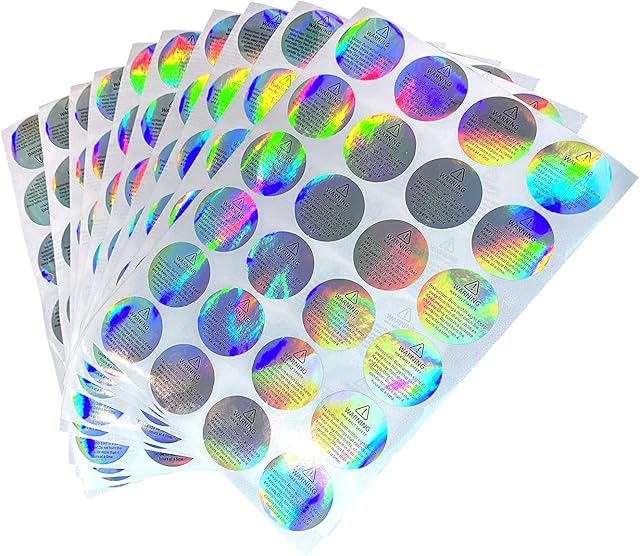 DBOO Wax Melting Safety Stickers Self-Adhesive Round Candle Warning Stickers 240pcs Candle Warning Labels Candle Jar Container Labels for Candle Jars Tins Containers Candle Making