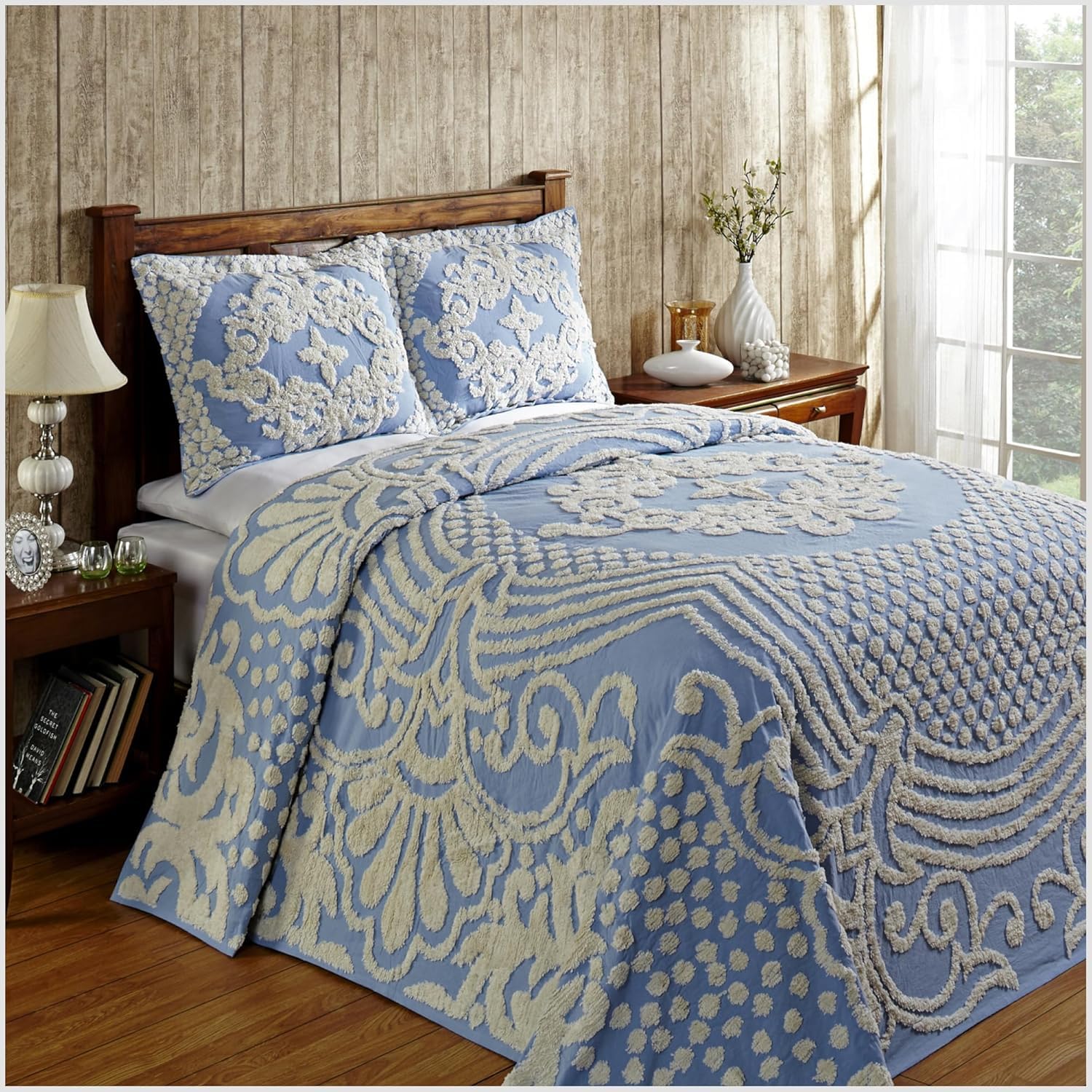 トップス Floral Motif Chenille Knited Top - blue トップス Floral Motif Chenille Knited Top - blue I-12379W-SHK-YC_NAVY-