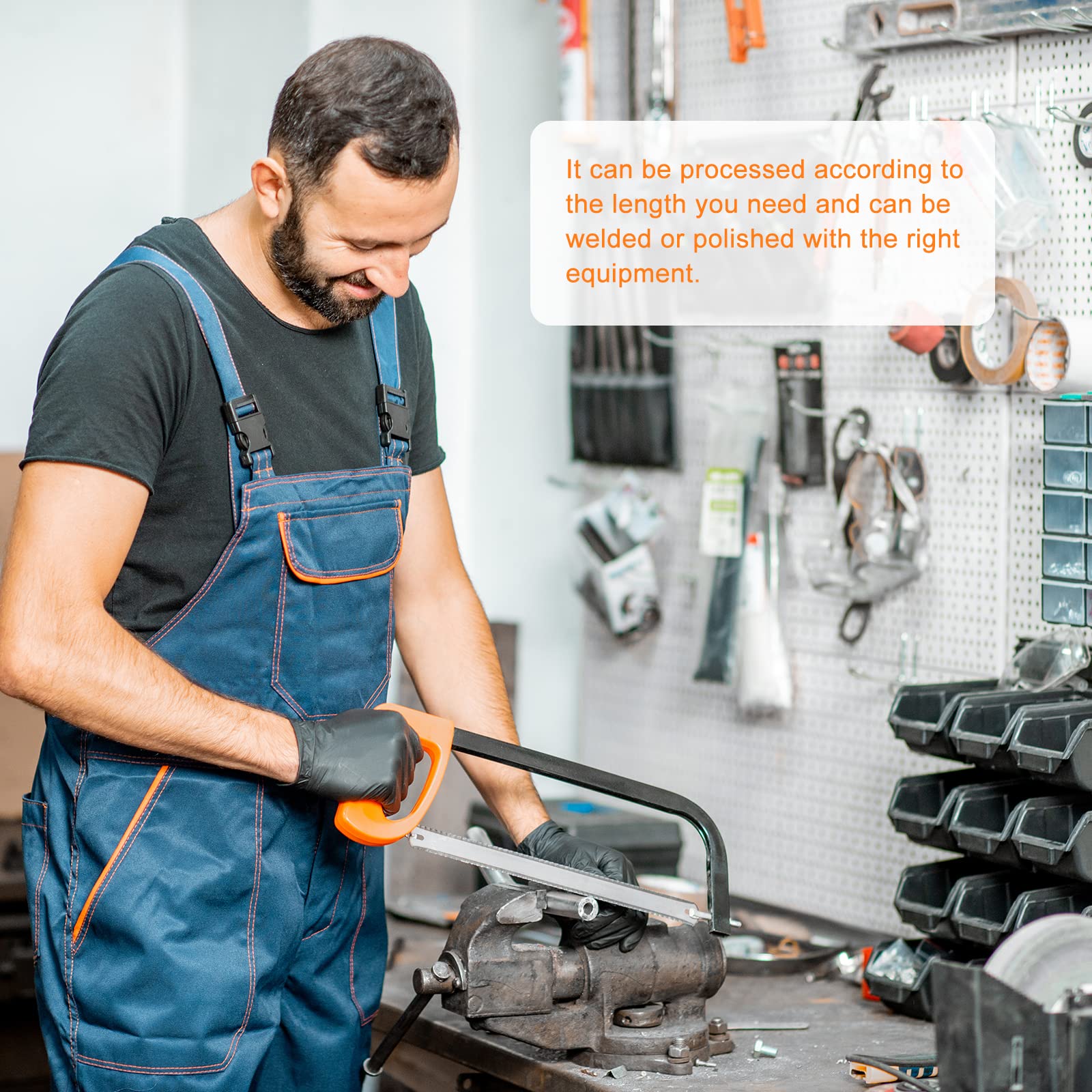 4 Stück Aluminium Rundrohr 20mm - 6063 Aluprofil 200mm Länge