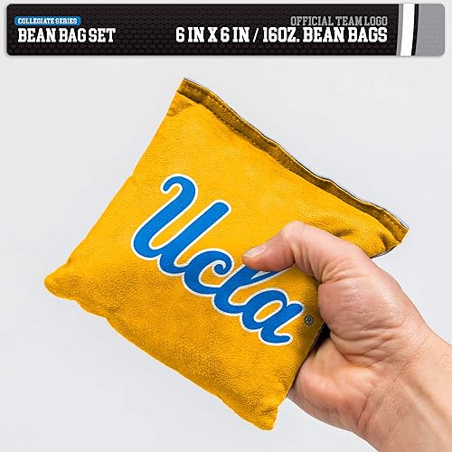 Miniatura 27 de Wild Sports - Puf de doble cara NCAA College de 8 unidades, bolsas de lanzamiento prémium para juego de cornhole, ideal para portones traseros