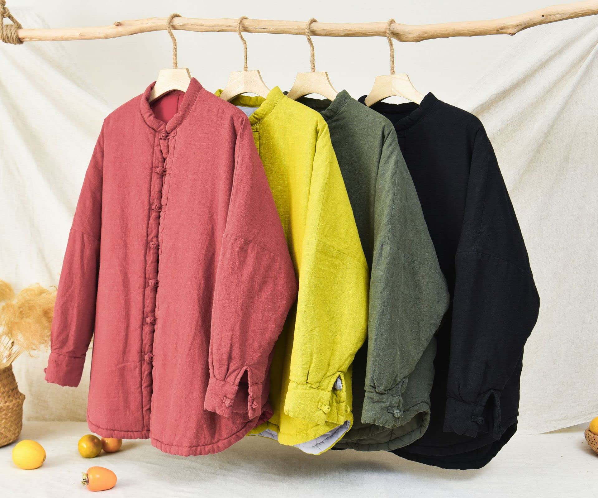 NFYM Vestes matelassées à manches longues pour femme - Légères et décontractées - Chaudes et rembourrées