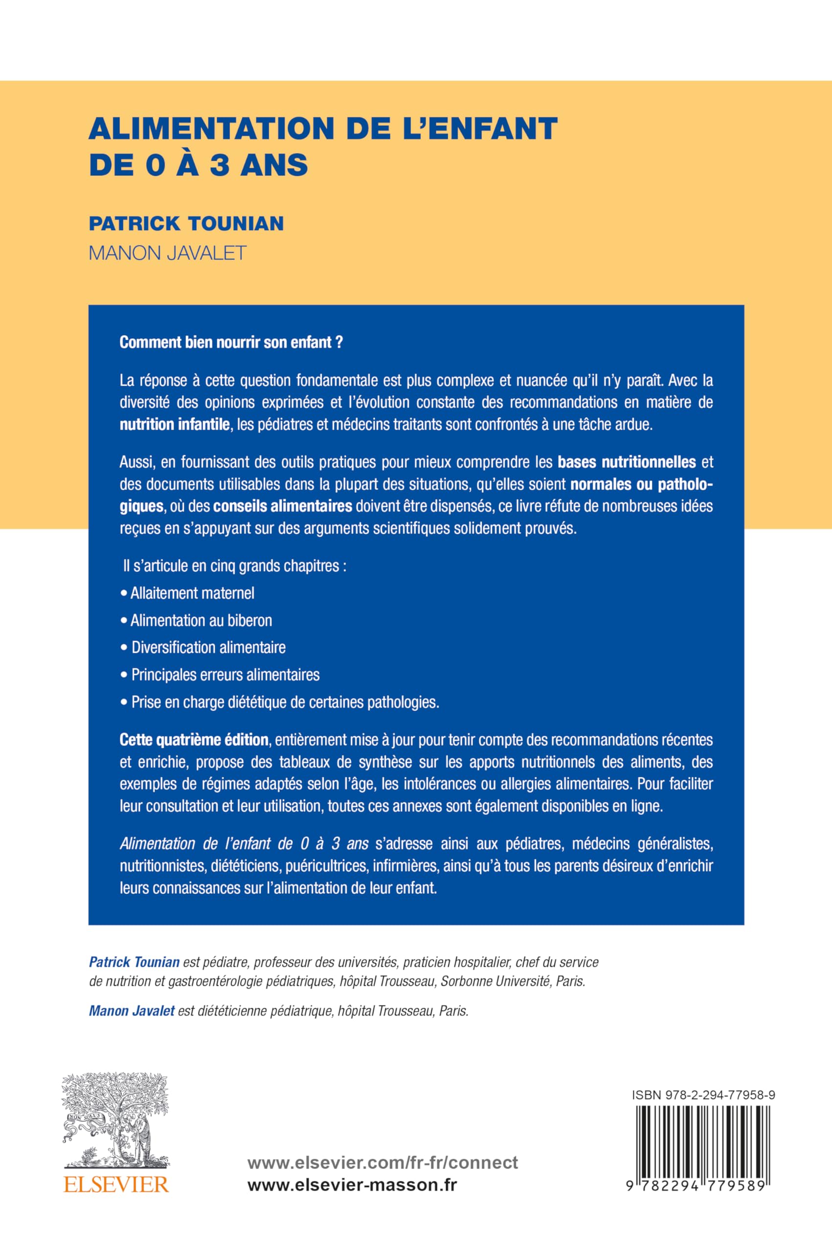 Alimentation de l'enfant de 0 à 3 ans
