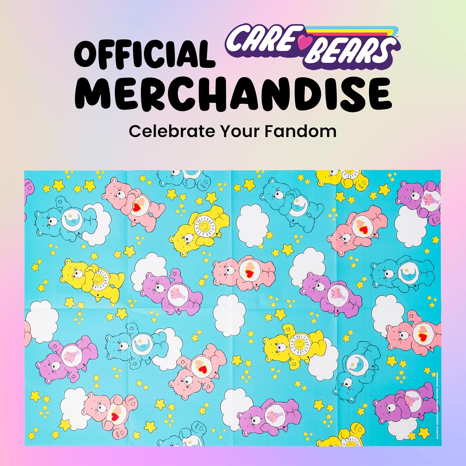 Care Bears Featuring Share, Funshine, Love-A-Lot, and Bedtime Bear Wrapping Paper - 12 Sheets - 20" x 30" - Festive Holiday and All Year Round Gift Wrap by Silver Buffalo - Image 6