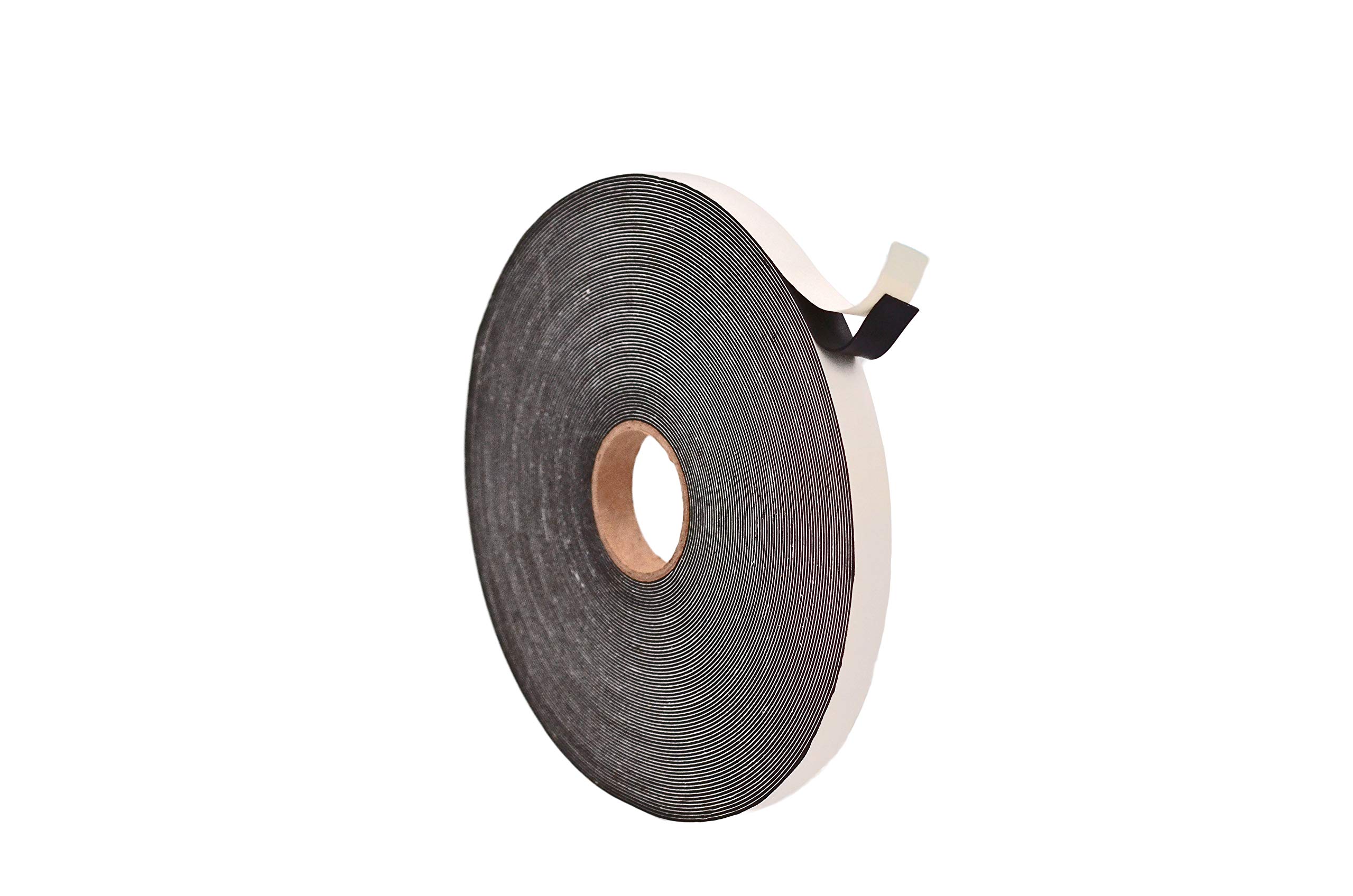 WOD SSFLDFT Closed Cell Sponge Rubber Foam Tape, 1/16 inch Thick, 1/2 inch x 150 ft. Made in USA Weatherstrip Seal, Windows and Doors Adhesive, Sound