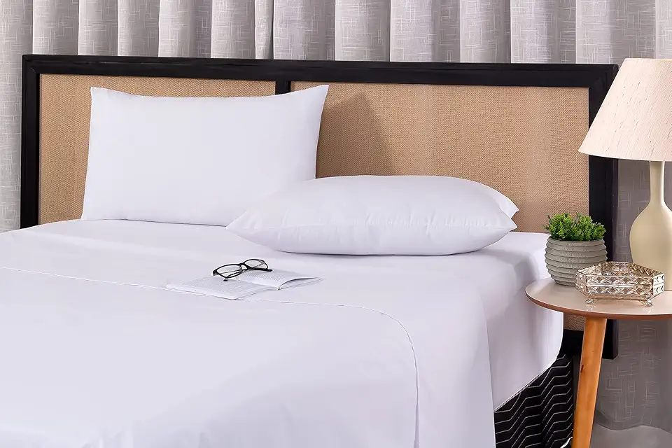 Jogo de Lençol Queen 03 Peças em Percal 200 Fios 100% Algodão Com Elástico - Queen 3 Peças (40cm)