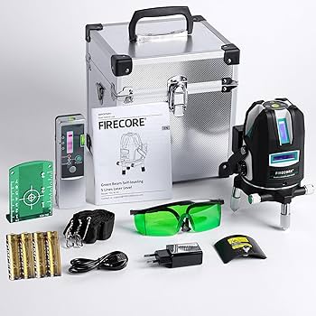 ライジングジングページ Amazon | Firecore レーザー墨出し器 5ライン グリーンレーザー