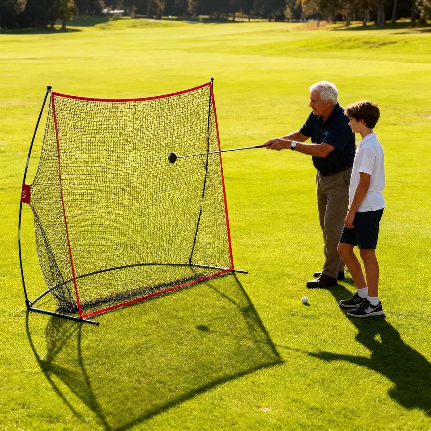 Golf Hitting – Net Swing Training Tool, Portable Practice Hitting Net, Skill Improvement Feature, Golf Training Accessory for Men, Women, Boys, Girls, Teens, Youth, Athletes, Cyclists, Golfers