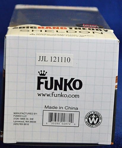 Miniatura 7 de FUNKO Big Bang Theory SHELDON Bobblehead Wacky Wobbler Edición limitada Camisa de Batman TIE-DYE