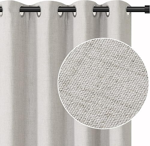 INOVADAY Cortinas 100% opacas de 96 pulgadas de largo, cortinas opacas para dormitorio, 96 pulgadas de largo, con aislamiento térmico, cortinas