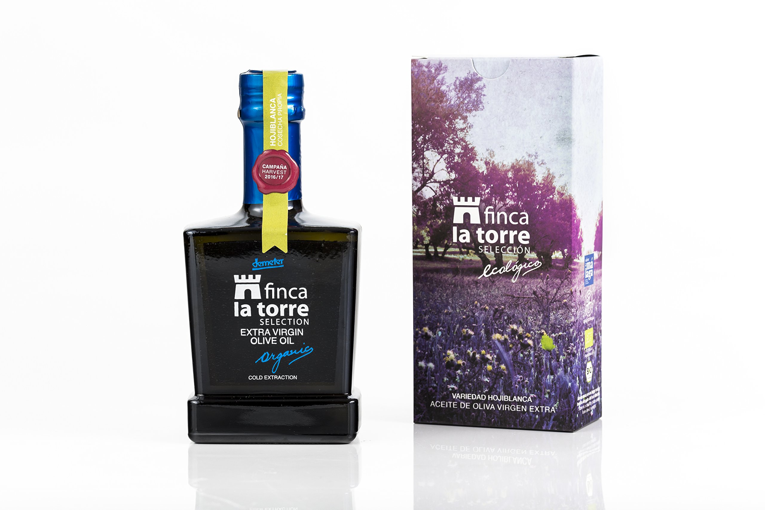 Finca la Torre Aceite de oliva virten extra Hojiblanca ecológica - 6 botellas vidrio 500 ml