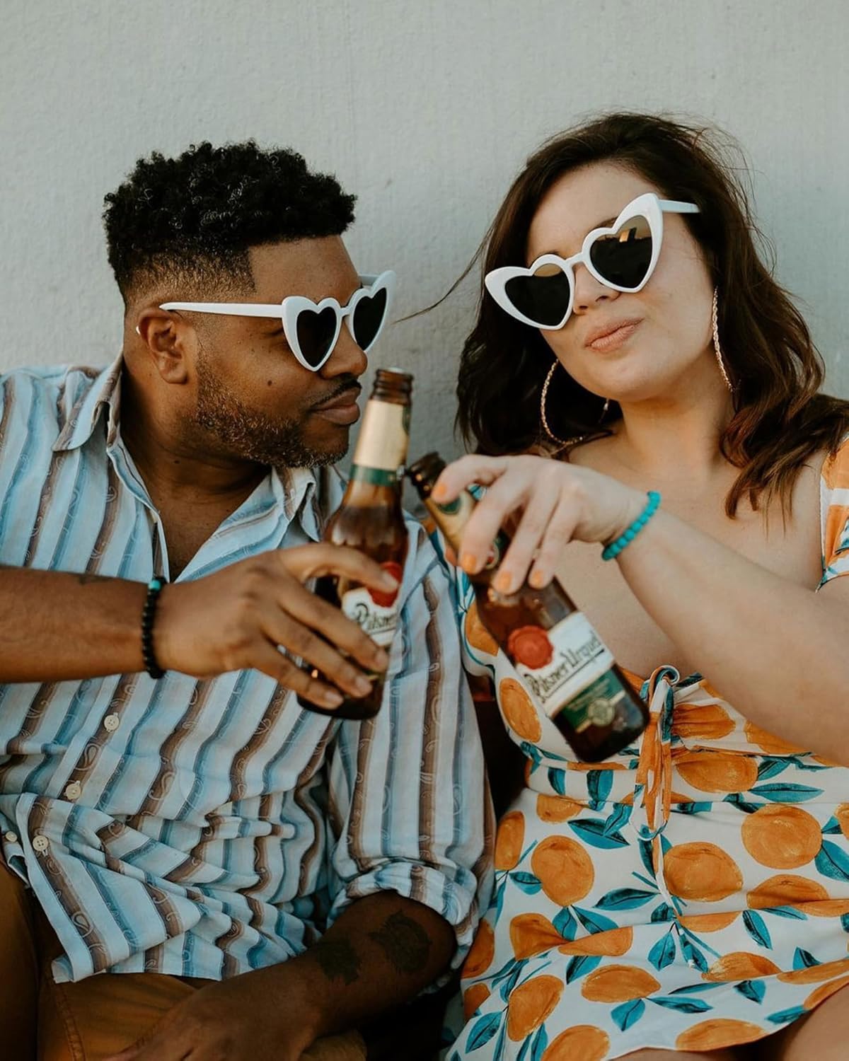 12 Pack Heart Shaped Sunglasses for Women Bachelorette Party Favors Retro Cateye Bridemaid Glasses Bride Shower Gift - Image 5