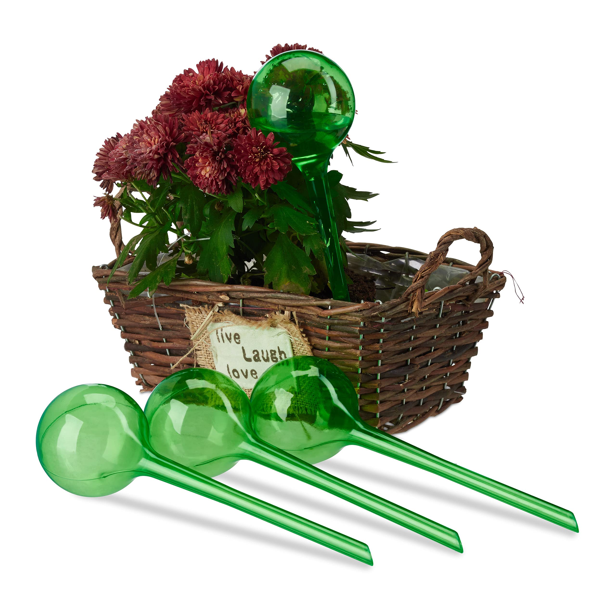 8 Sfere Autoirriganti Per Piante In PVC Trasparente - Dispositivo A Goccia Da Giardino Per Interni/Esterni (5x13,5 Cm)