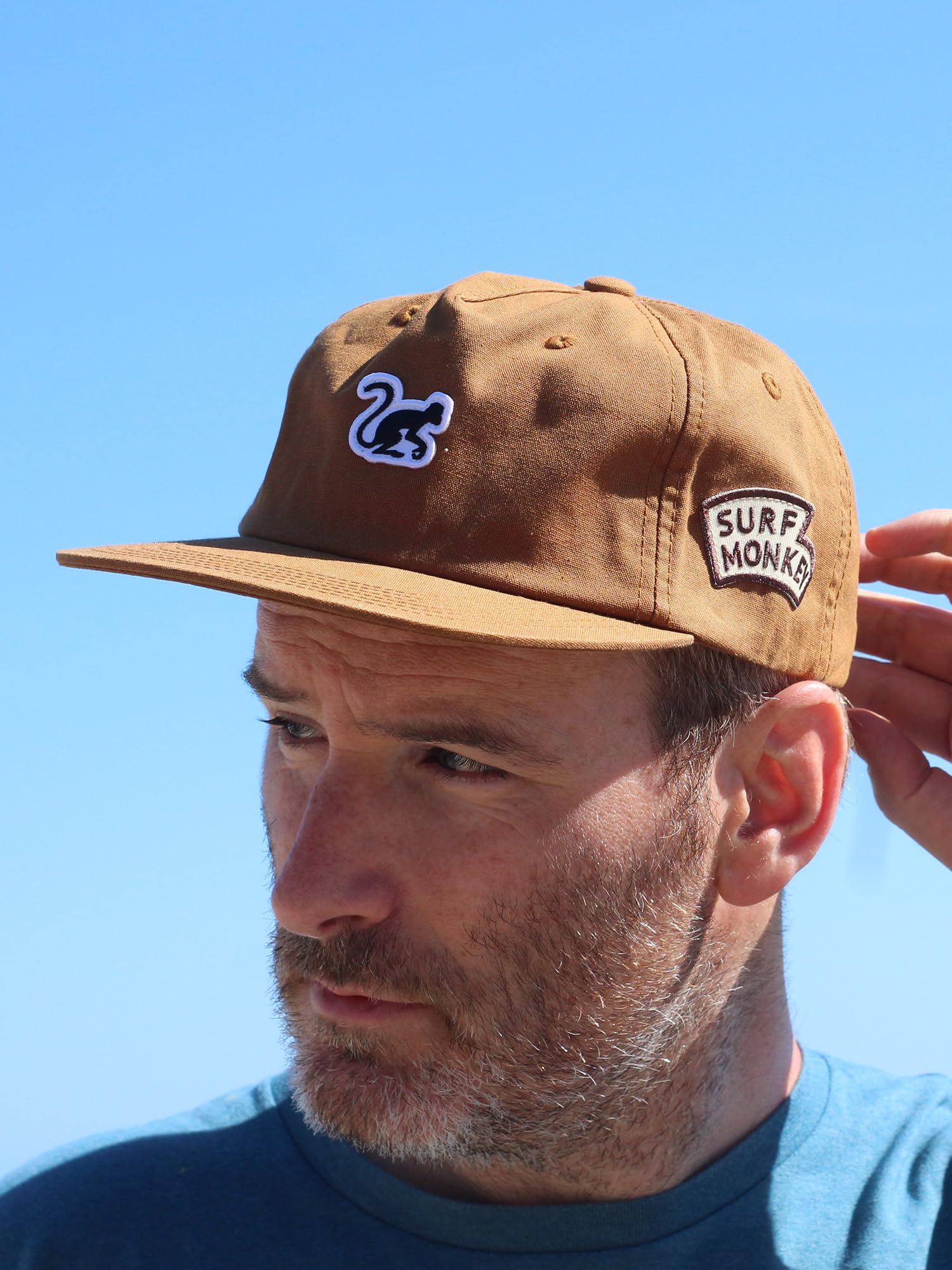 Surf Monkey Gorra 5 Paneles Hombre/Mujer - Algodón Orgánico - Talla única