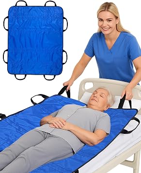SPRING SEAON Positioning Bed Pad with Handles, Transfer Sheets for Moving
