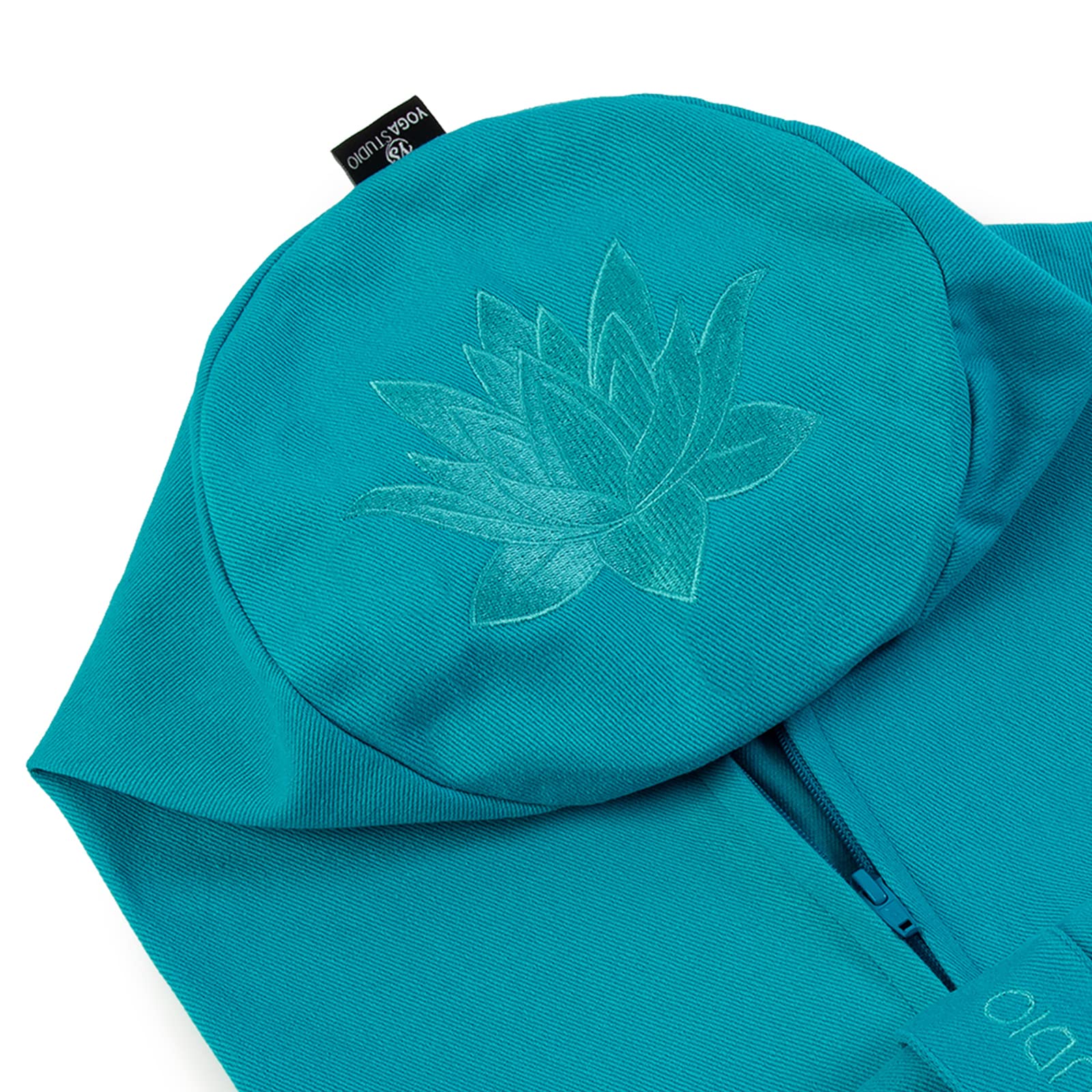 Yoga Studio Spare Organic Cotton Bolster Covers With Handle And Zipper (Aqua)
