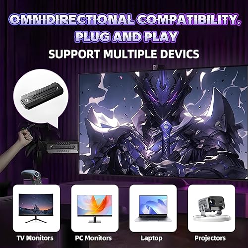 Miniatura 4 de X2 Blue Retro Game Stick,Retro Game Console with Dual Rechargeable 2.4G Wireless Controllers,40000+ Games 40+ Emulators,Emuelec System,HD Output