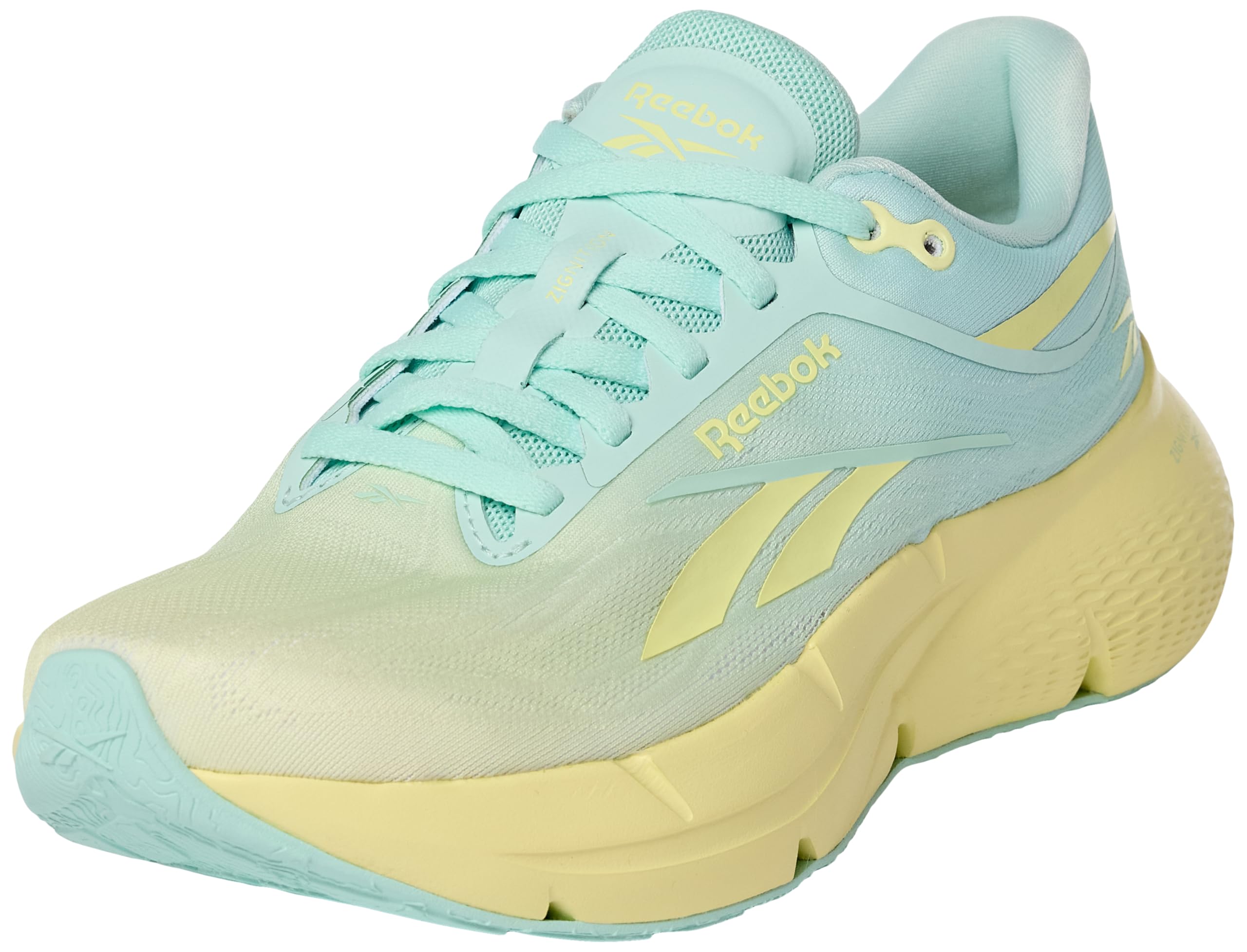 Reebok Women's Zignition Trainers, Glitch Aqua Yellow Haze White, 9.5 UK