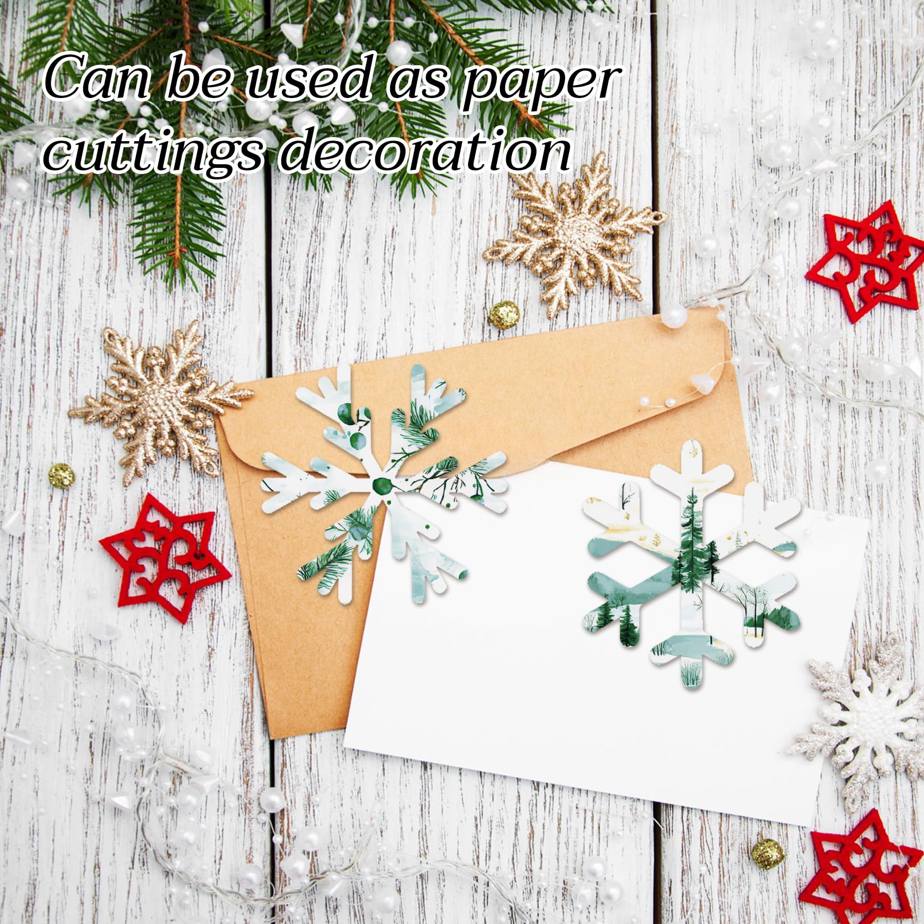 24 arkusze papieru do scrapbookingu, choinka, zielona, natura, las, 15 x 15 cm, kartonowe podkładki papierowe, jednostronne, zimowe wakacje, karton do samodzielnego wykonania kart, albumu