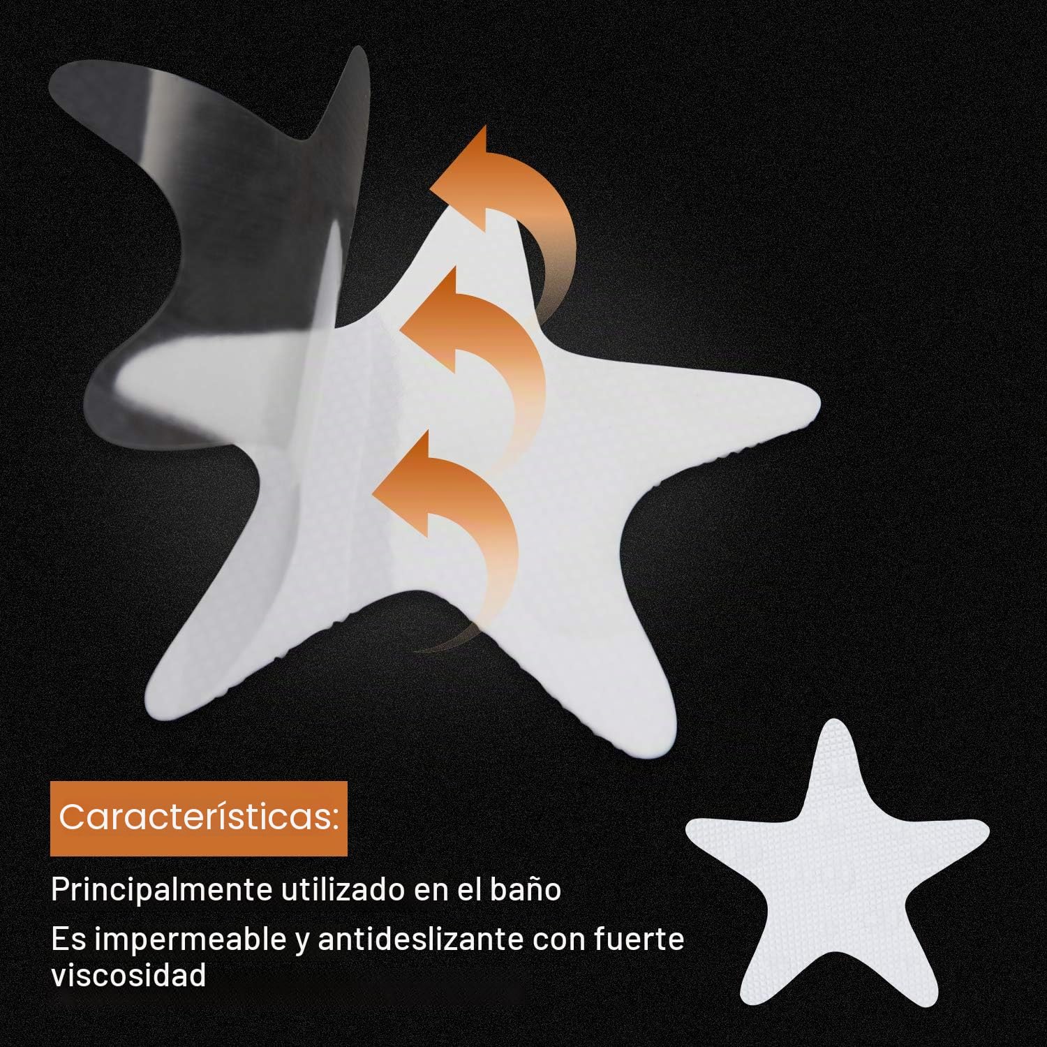Secopad Pegatinas Antideslizantes para Ducha, 24 calcomanías de Seguridad para bañera con raspador Premium (Blanco)